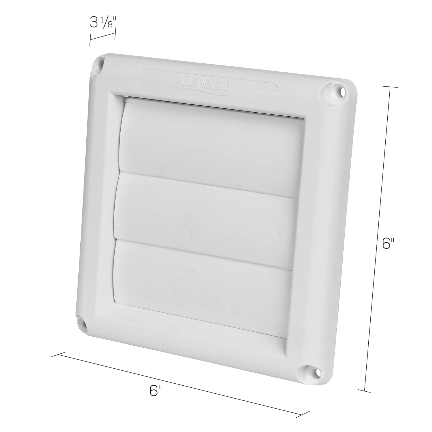 Deflecto Supurr-Vent ventilationshuv vit jalusi torktumlare