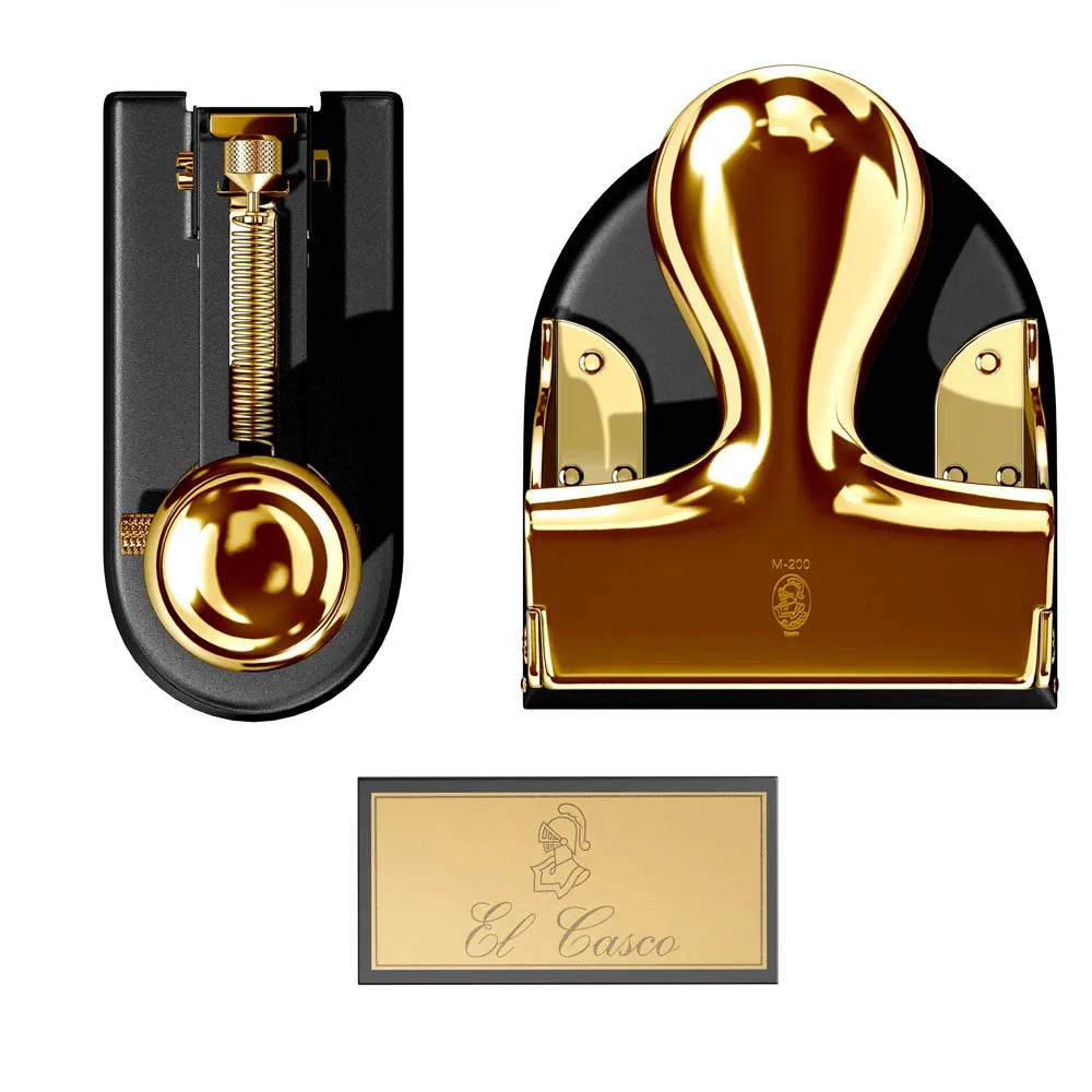 El Casco Set 3 LN present-set häftare och hålslag guld