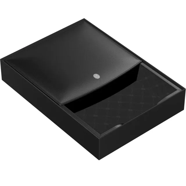 El Casco M-718 brevställ svart läder