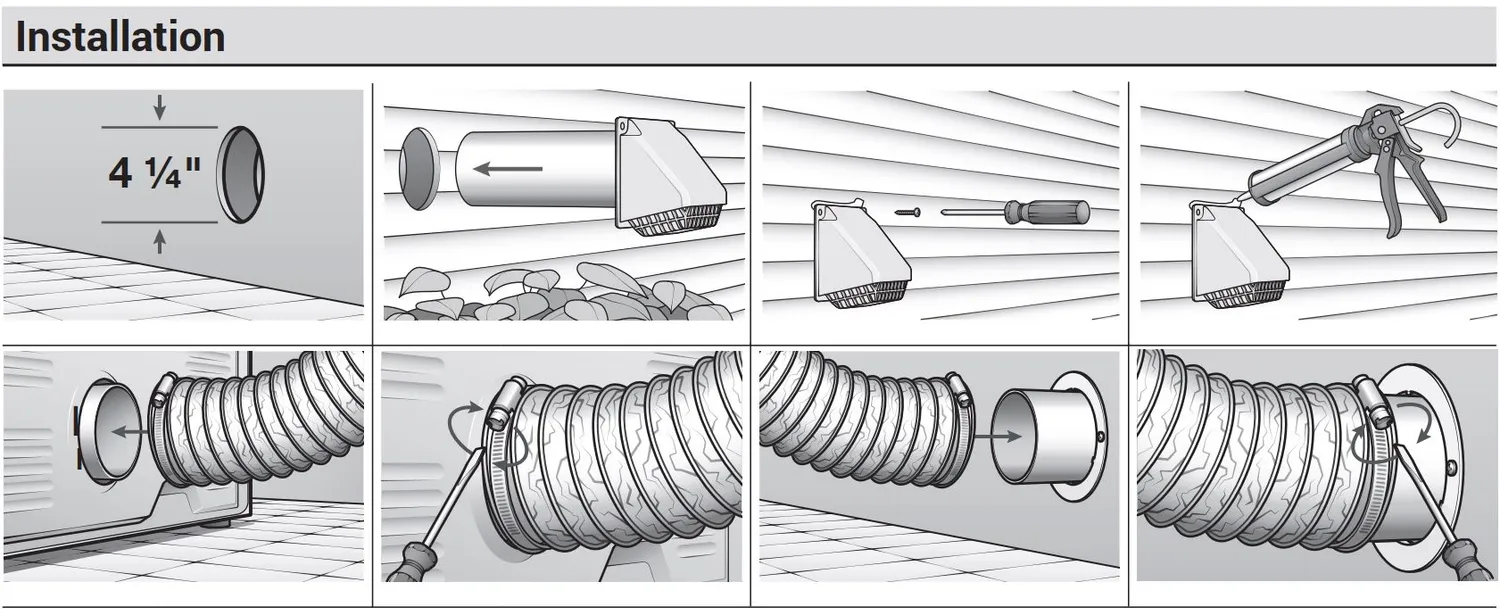 Deflecto Louvered Vent Hood ventilgaller vit 10 cm med fågelskydd
