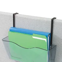 Deflecto Metal Partition skiljeväggsfäste svart metall 2-pack