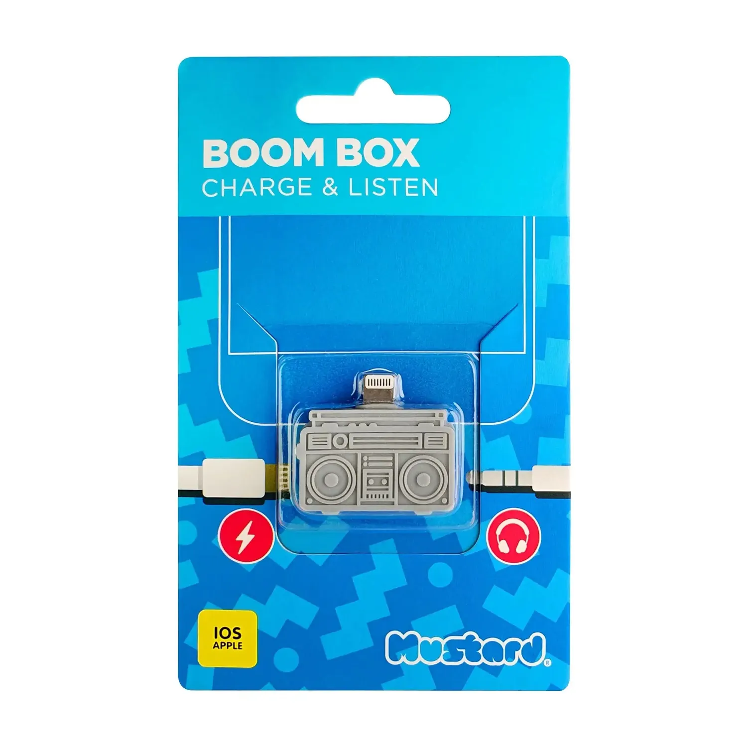Mustard Boombox hörlurssplitter med laddning