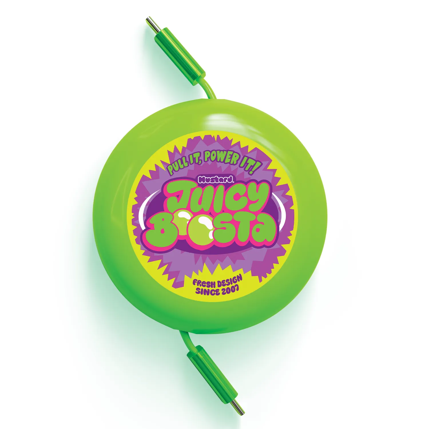 Mustard Juicy Boosta USB-C laddkabel indragbar