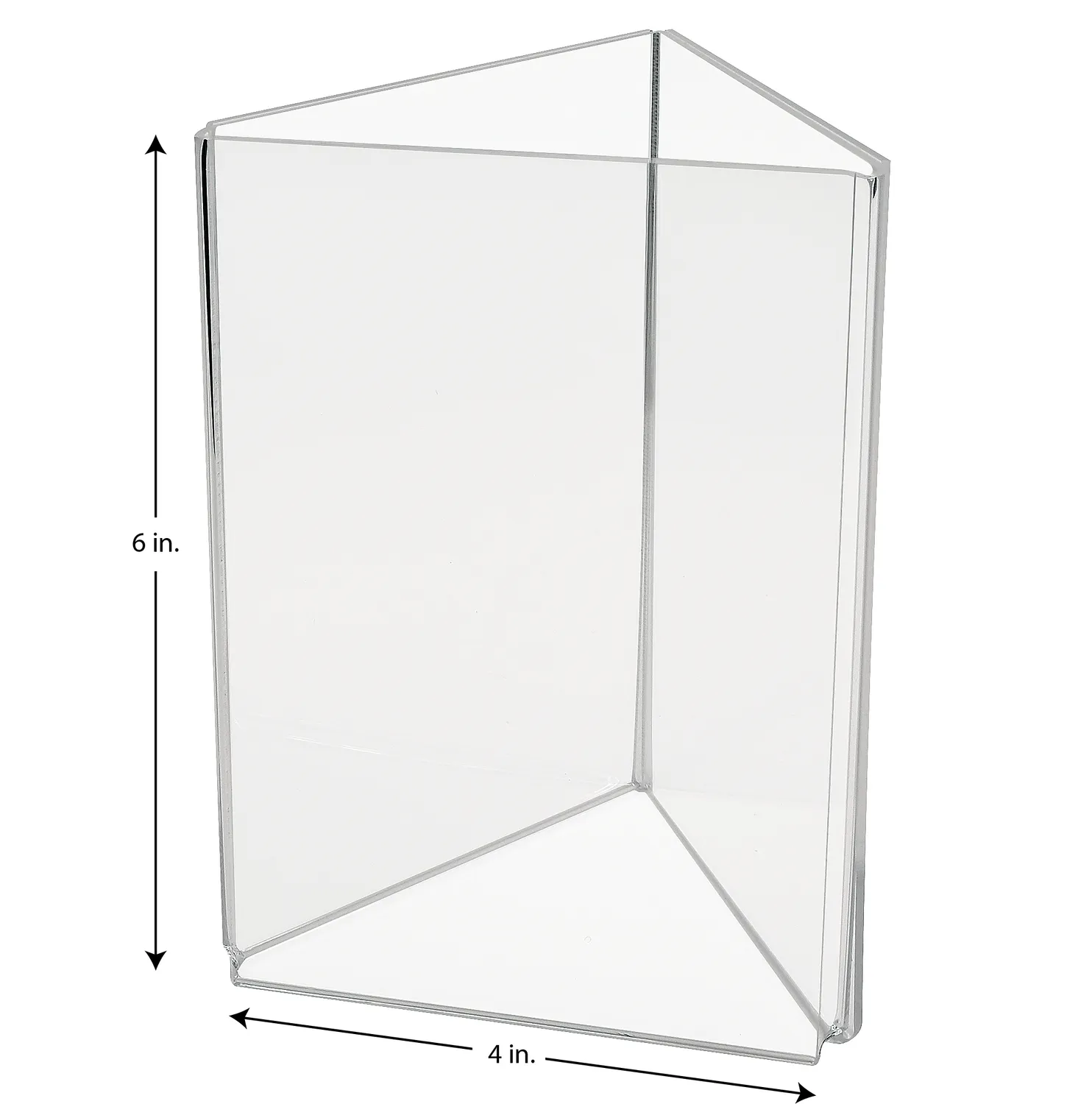 Deflecto 3-Sided Sign menyhållare 3-sidig bord