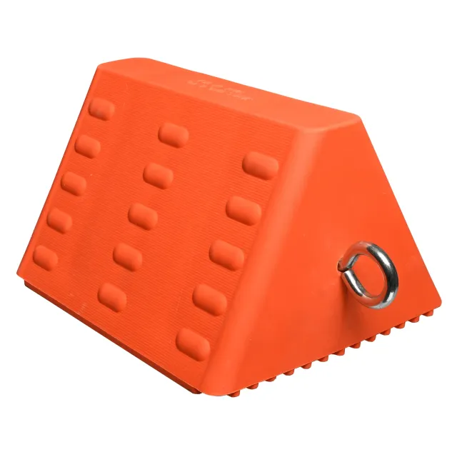 Deflecto Smooth Pyramid hjulkloss orange gummi med ögla