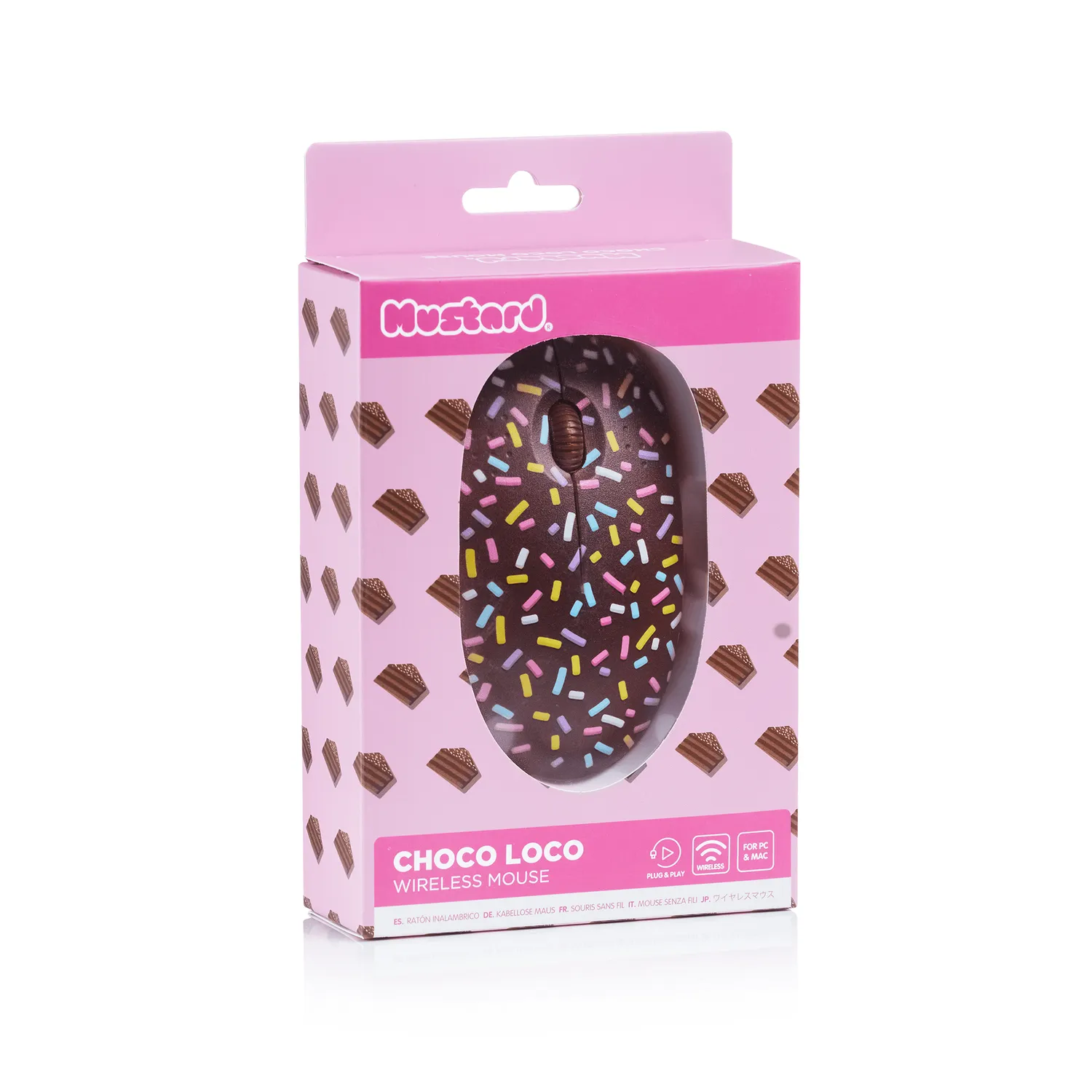 Mustard Choco trådlös datormus chokladtårta