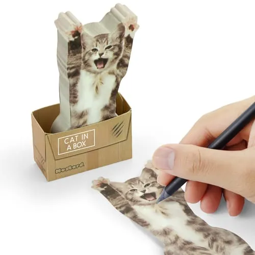 Mustard Cat In A Box klisterlappar katt